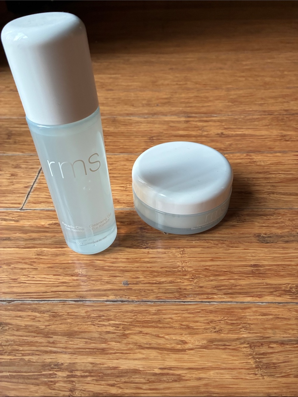 RMS beauty kakadu cleansing gel and coconut cleansing balm